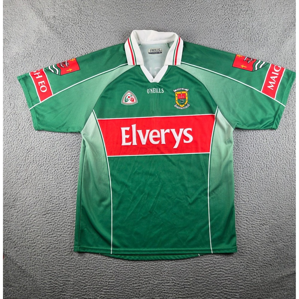 MAYO GAA MAIGH EO 2003/2005 HOME GAELIC SHIRT KIT JERSEY GREEN O'NEILLS 2XL